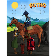 Load image into Gallery viewer, Sheni and Teni's 2-in-1 Puzzle Set - South Africa