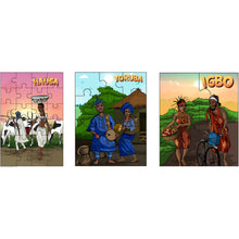Load image into Gallery viewer, Sheni and Teni's 3-in-1 Puzzle Set - Nigeria