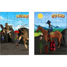 Load image into Gallery viewer, Sheni and Teni&#39;s 2-in-1 Puzzle Set - South Africa
