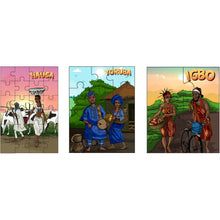 Load image into Gallery viewer, Sheni and Teni&#39;s  3-in-1 Puzzle Set - Nigeria
